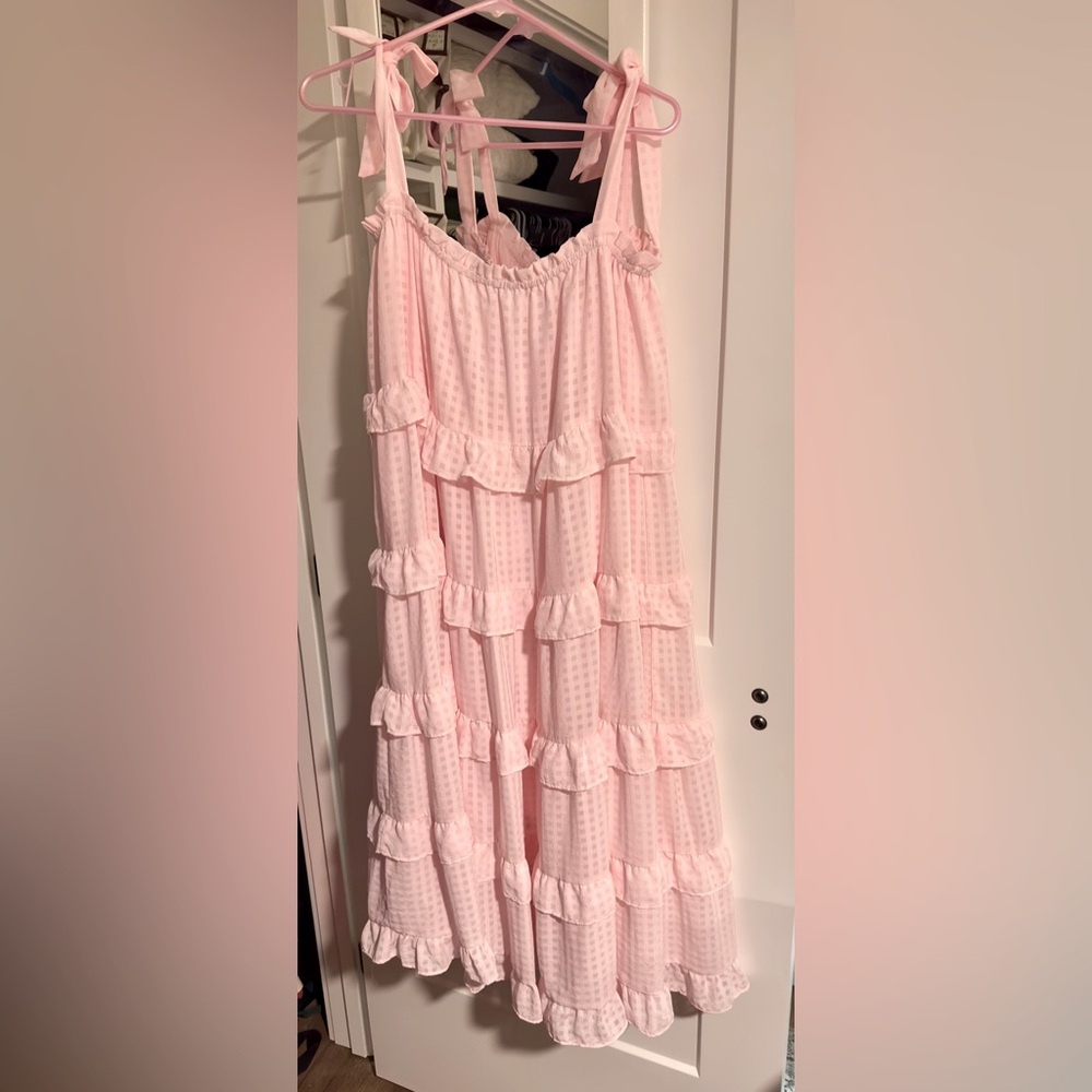 🧁🌸Red Dress Boutique, Size L, Floaty Pink Cupcake Dress